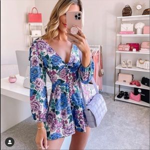 Goodnight Macaroon Lisa Floral Mini Romper